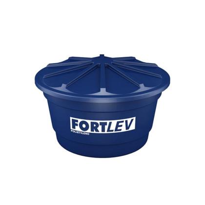 Imagem de Caixa D'Água em Polietileno com Tampa 500 Litros Azul - Fortlev