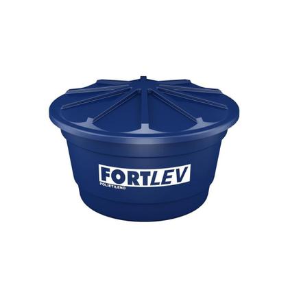 Imagem de Caixa D'Água em Polietileno com Tampa 500 Litros Azul - Fortlev
