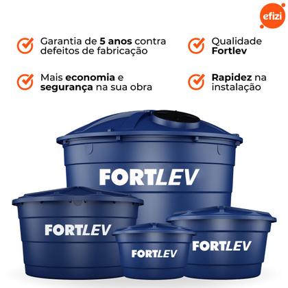 Imagem de Caixa d'água Polietileno 15.000L Tampa Rosca Azul Fortlev