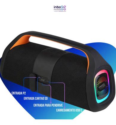 Imagem de Caixa D Som Bluetooth Portátil Subwoofer Potente Tws Estéreo