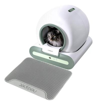 Caixa De Areia Automática 65L+9L Para Gatos Com Auto-limpeza e Controle via APP - NewPet Imagem de Caixa De Areia Automática 65L+9L Para Gatos Com Auto-limpeza e Controle via APP