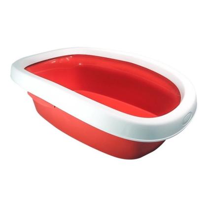 Caixa de Areia Com Bordas Super resistente Para Gatos Bandeja Sanitária Chalesco Imagem de Caixa de Areia Com Bordas Super resistente Para Gatos Bandeja Sanitária Chalesco