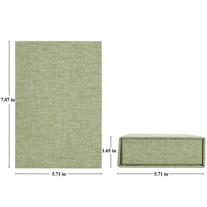 Imagem de Caixa de armazenamento de fotos Yopih 5x7 Linen Grassgreen para 200 fotos