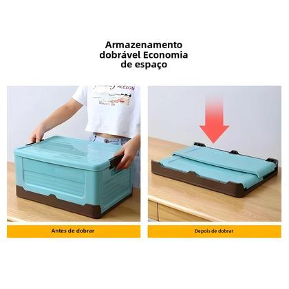 Imagem de Caixa de Armazenamento Dobrável de Grande Capacidade para Roupas, Brinquedos, Sapatos e Livros