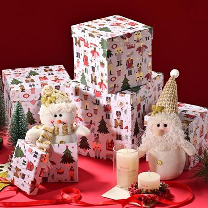 Imagem de Caixa de armazenamento PAPER FAIR Christmas Nesting, conjunto de 5 tamanhos