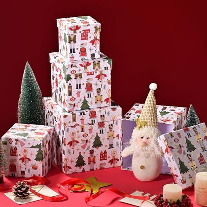 Imagem de Caixa de armazenamento PAPER FAIR Christmas Nesting, conjunto de 5 tamanhos