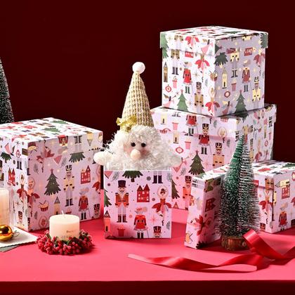 Imagem de Caixa de armazenamento PAPER FAIR Christmas Nesting, conjunto de 5 tamanhos