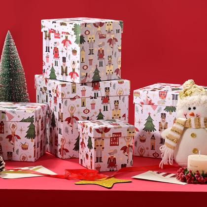 Imagem de Caixa de armazenamento PAPER FAIR Christmas Nesting, conjunto de 5 tamanhos
