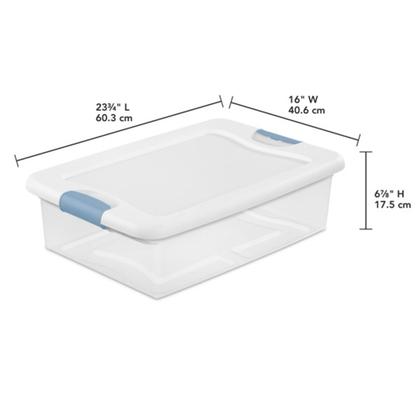 Imagem de Caixa de Armazenamento Sterilite com Trava 32L (Pacote com 18)