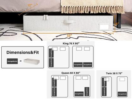 Imagem de Caixa de armazenamento Underbed StorageWorks com janela transparente