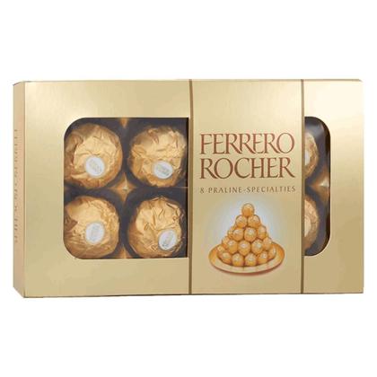 Imagem de Caixa de Bombom Ferrero Rocher 100G C/ 8 Unidades