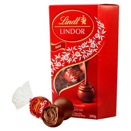 Imagem de Caixa de Bombons Chocolate Lindt Lindor ao Leite 200g com 16 Unidades