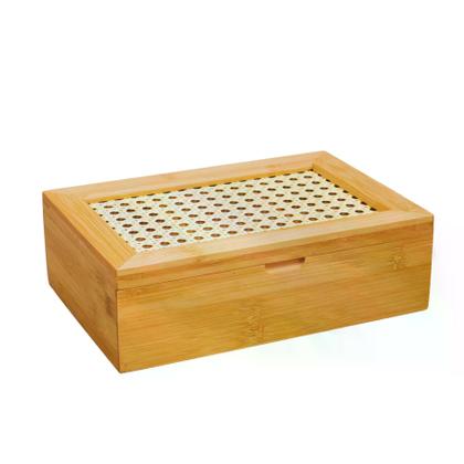 Imagem de Caixa de Chá e Especiarias Bambu Palhinha BM24029 Mimo Style
