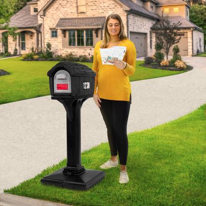 Imagem de Caixa de correio American Home da Simplay3 Dig-Free Easy Up Black