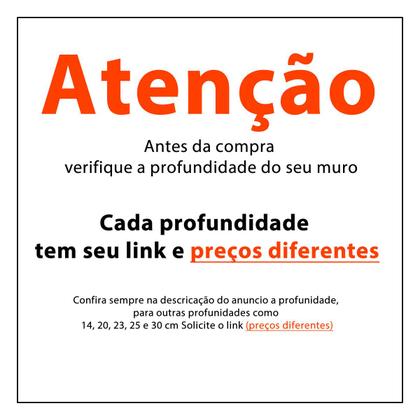 Imagem de Caixa De Correio carta Frente em Inox polido brilhante 30 cm profundidade