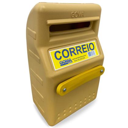 Imagem de Caixa de Correio Carta para Correspondencia Amarela para Grade Pop Plastica 32x20cm Goma