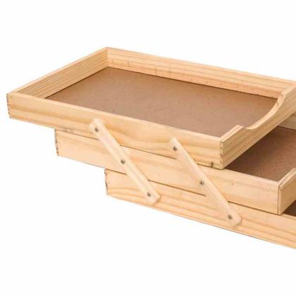 Imagem de Caixa de correspondência tripla - madeira 