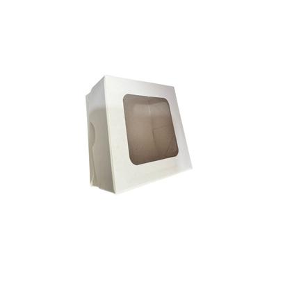 Imagem de Caixa De Doce Brigadeiro Com Visor 8x8x4 Kraft 50 Unidades