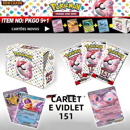 Imagem de Caixa De Exibição De Cartas Pokémon Prismatic Evolutions Surging Sparks Scarlet E Violet Com 151