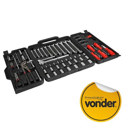 Imagem de Caixa De Ferramenta Completa 954/vonder 110 Pçs Profissional