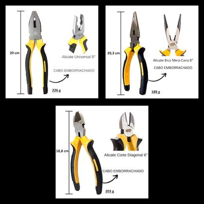Imagem de Caixa De Ferramentas C/ Alicate Estilete Isolante Tairape