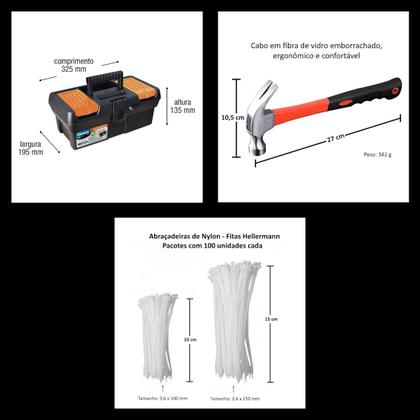 Imagem de Caixa De Ferramentas C/ Alicate Estilete Isolante Tairape