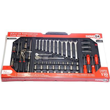 Caixa de Ferramentas Completa com 110 peças Vonder NOVE54 - NOVE54