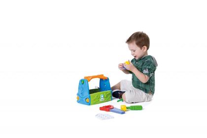 Imagem de Caixa De Ferramentas Infantil 18pçs Kit Ferramentas Maleta