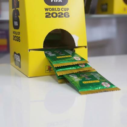 Imagem de Caixa de Figurinhas da Copa Original com 100 Envelopes Lacrados para Coleção