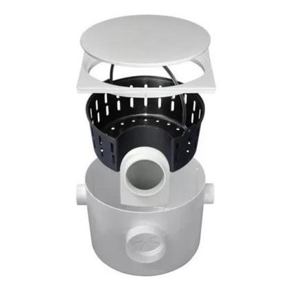 Imagem de Caixa De Gordura Redonda Com Cesto 250 X 180 X 75 X 50mm
