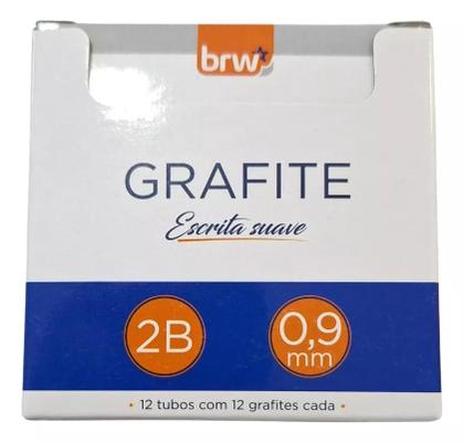 Imagem de Caixa de Grafite 0.9mm HB ou 2B - 12 Tubos com 12 Minas Cada BRW (Graduação à Escolher)