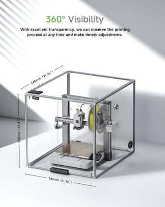 Imagem de Caixa de impressora 3D TopCube para Bambu Lab A1 com luz LED
