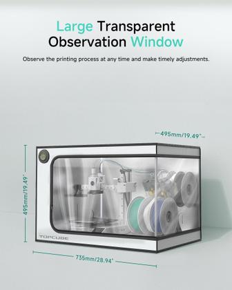 Imagem de Caixa de impressora 3D TopCube para Bambu Lab A1 Mini Combo