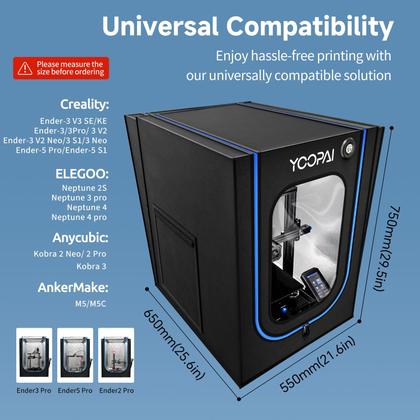 Imagem de Caixa de impressora 3D YOOPAI para Creality Ender 3 V3 SE/KE/3/3 Pro