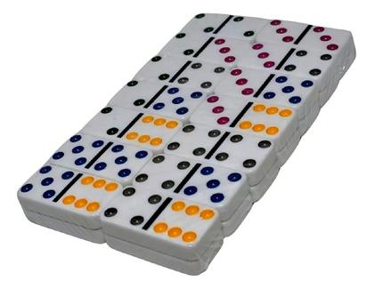 Imagem de Caixa de Jogo de Dominó com 28 Peças Material De alta Qualidade