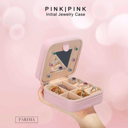 Imagem de Caixa de Joias Parima Travel Essentials - Letra S Rosa