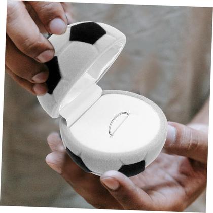 Imagem de Caixa de joias STOBAZA Football Ring Box Proposta em formato de futebol