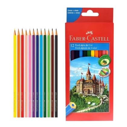 Imagem de Caixa de lapis com 12 cores lvm ecolapis faber- castell