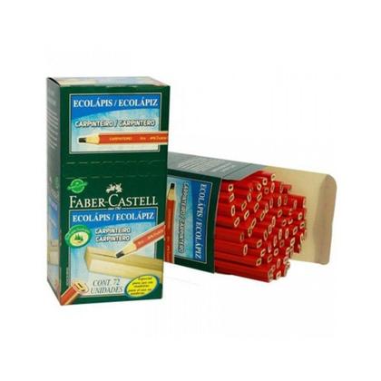 Imagem de Caixa de Lápis para Carpinteiro / Marceneiro 72 Peças Ecolápis Cor Grafite Faber-Castell