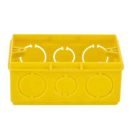 Imagem de Caixa de Luz Retangular 4x2 Amarela Tigre