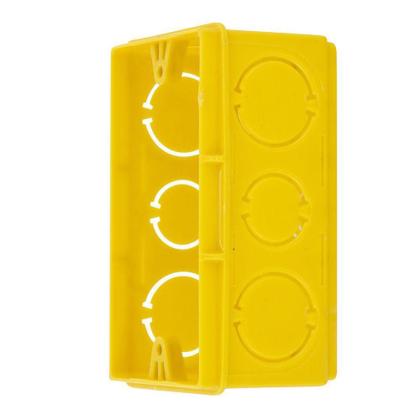 Imagem de Caixa de Luz Retangular 4x2 Amarela Tigre