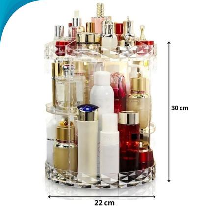 Imagem de Caixa de Maquiagem Acrílica Com Gavetas Design Moderno Ideal Para Presente