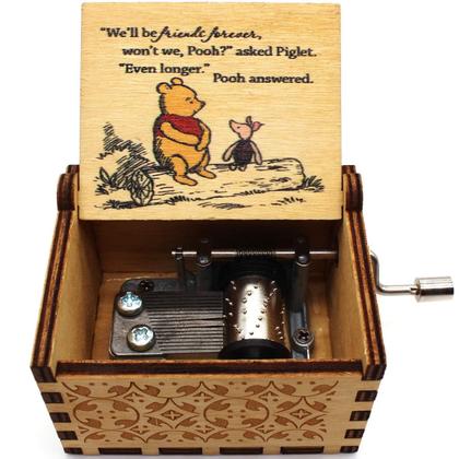 Imagem de Caixa de música ukebobo The Pooh Saying com mensagem gravada