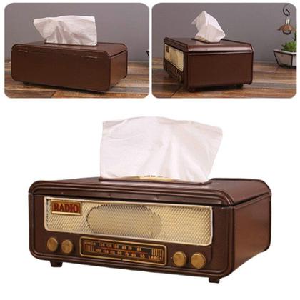 Imagem de Caixa de papel de seda Wokex Retro Radio Shape Iron 24,5x14,5x9,5c