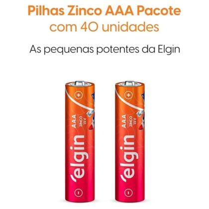 Imagem de Caixa De Pilhas AAA Palito Com 40 Unidades 82342 Elgin