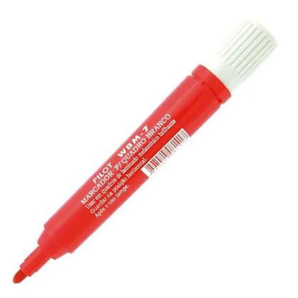 Imagem de Caixa de Pincel Marcador para Quadro Branco Recarregável WBM-7 12 Unidades Vermelho - Pilot