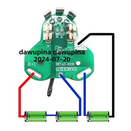 Imagem de Caixa De Proteção De Carregamento PCB Para Bateria De Íon De Lítio 10.8V 12V Para Bosch BAT411