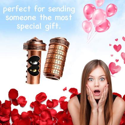 Imagem de Caixa de quebra-cabeça Rainling Cryptex Da Vinci Code Mini com compartimentos