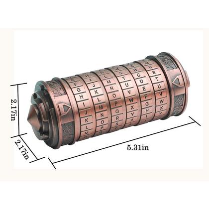 Imagem de Caixa de quebra-cabeça Rainling Cryptex Da Vinci Code Mini com compartimentos