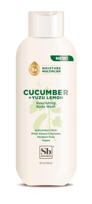 Imagem de Caixa de sabonete Body Wash Cucumber + Yuzu Lemon 600ml, pacote com 3